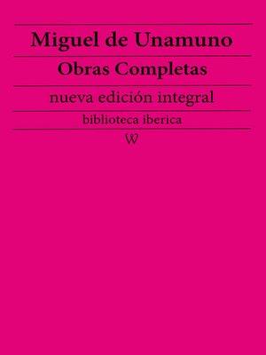 cover image of Miguel de Unamuno Obras completas